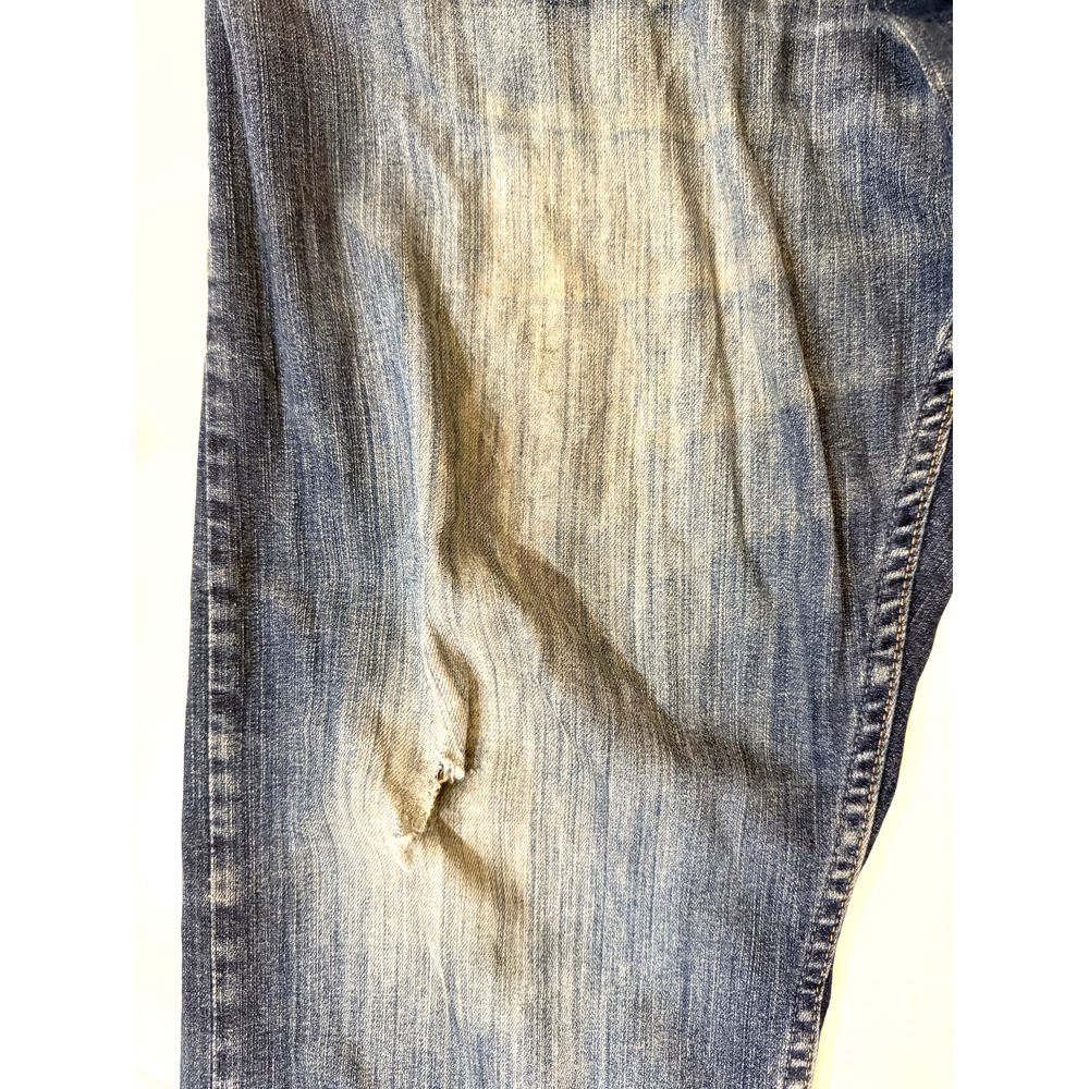 Wrangler Jeans Mens 36x30‎ Relaxed Fit Bootcut Denim Distressed Faded Western - Picture 3 of 9